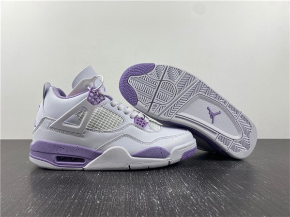 Men's Hot Sale Running weapon Air Jordan 4 White/Purple Shoes CT8527-115 169